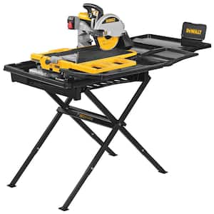 10 in. High Capacity Wet Tile Saw with Stand