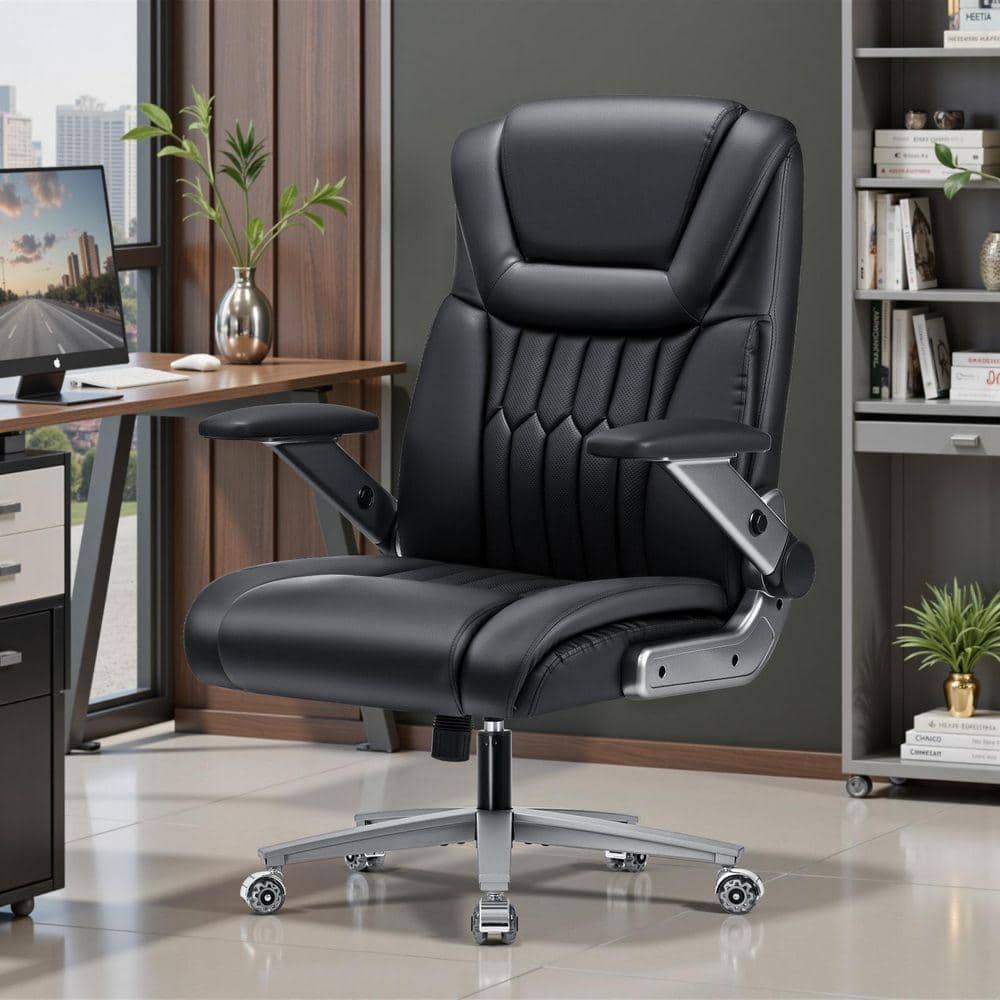 Faux Leather Ergonomic Office Chair