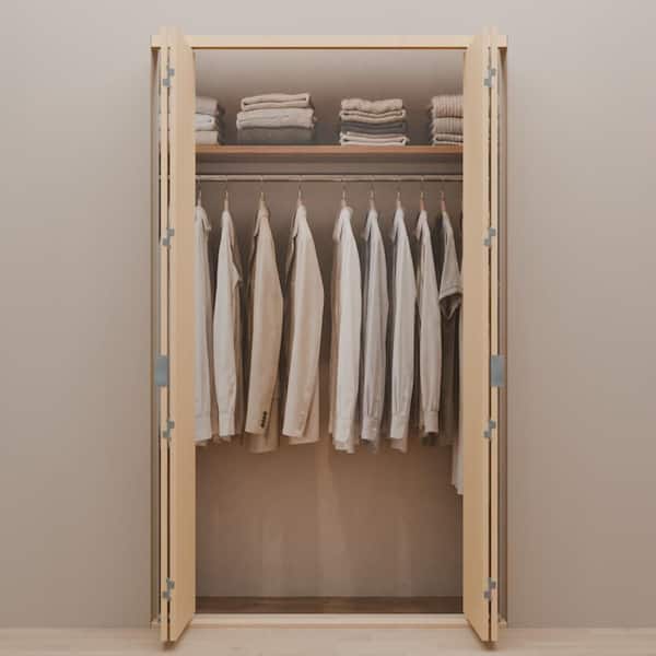 Impact Plus 66 in. x 96 in. Smooth Flush Stain Grade Maple Solid