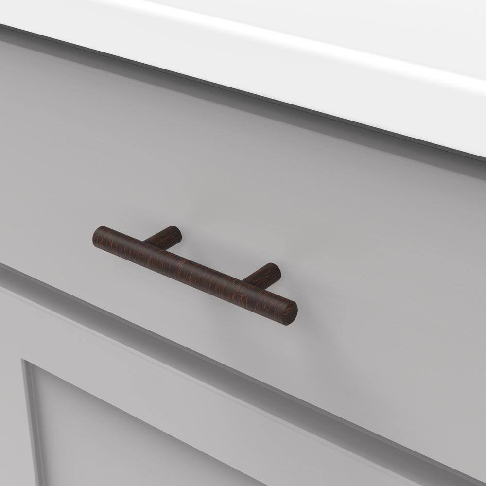 Vintage Bronze Modern Bar Pull Cabinet Handles with Mounting Hardware