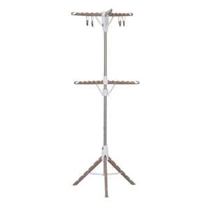 White Steel Heavy-Duty Gullwing Folding Clothes Drying Rack - On Sale - Bed  Bath & Beyond - 6051105