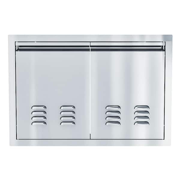 Aruba 30 in. Stainless Steel 2-Doors Vented Access Door Unit