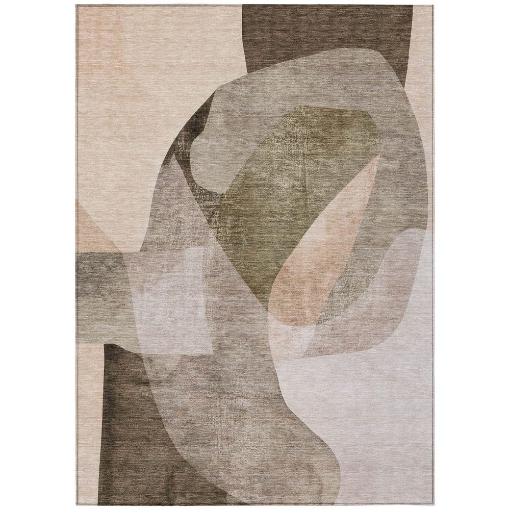 Chantille Machine Washable Indoor/Outdoor Abstract ACN2058 Taupe 8 ft. x 10 ft. Area Rug price history on PriceWatchPro
