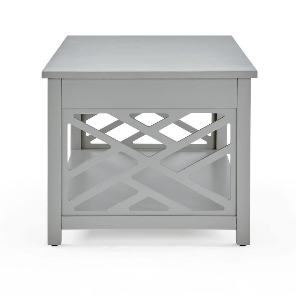 Coventry Gray Pine Wood 3-Piece Accent Table Set