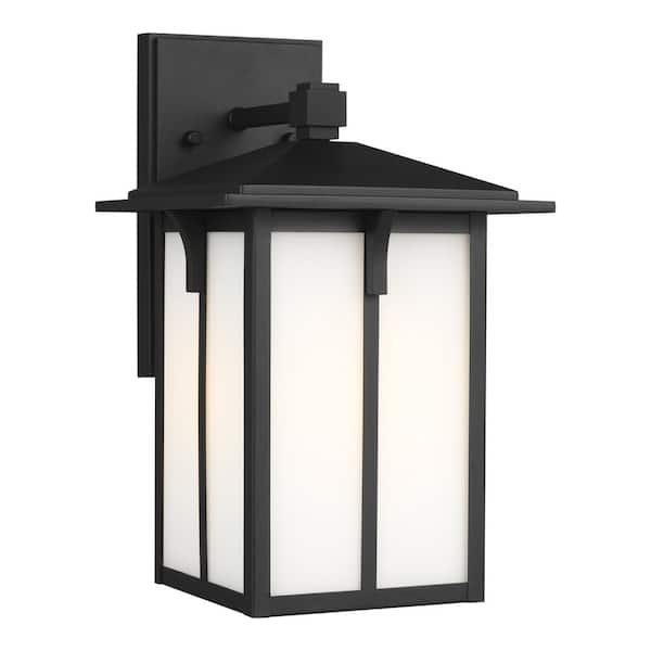 Generation Lighting - Tomek 1-Light Black Outdoor Wall Lantern