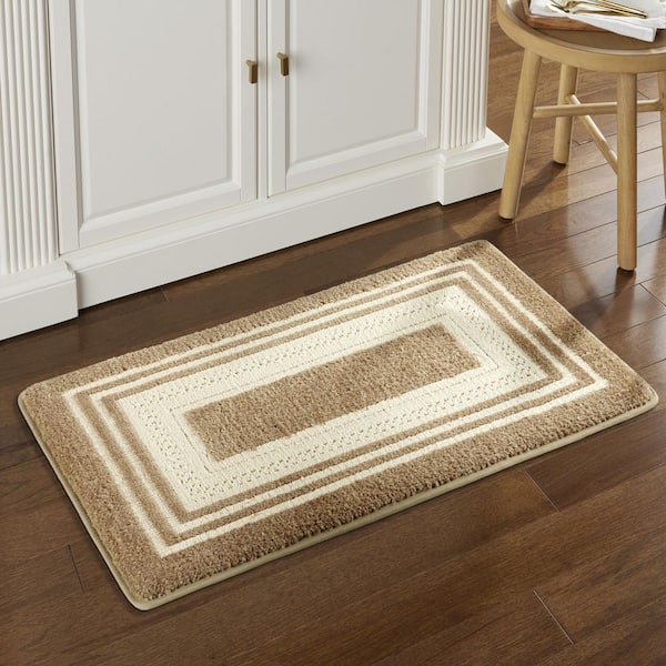 Home Dynamix Montclair Beige 19.7 in. x 31.5 in. Kitchen Mat 5- MC01-133 -  The Home Depot