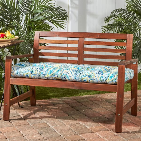 Greendale Home Fashions Baltic Paisley Rectangle Outdoor Bench