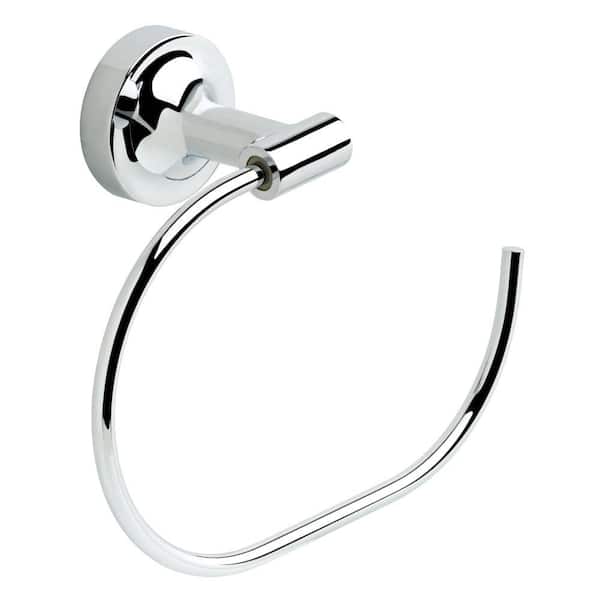 Franklin Brass Voisin Wall Mount Round Open Towel Ring Bath Hardware Accessory in Polished Chrome