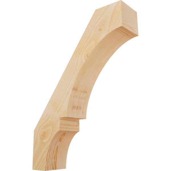 Ekena Millwork 6"W x 22"D x 30"H Balboa Rough Sawn Knee Brace, Douglas Fir