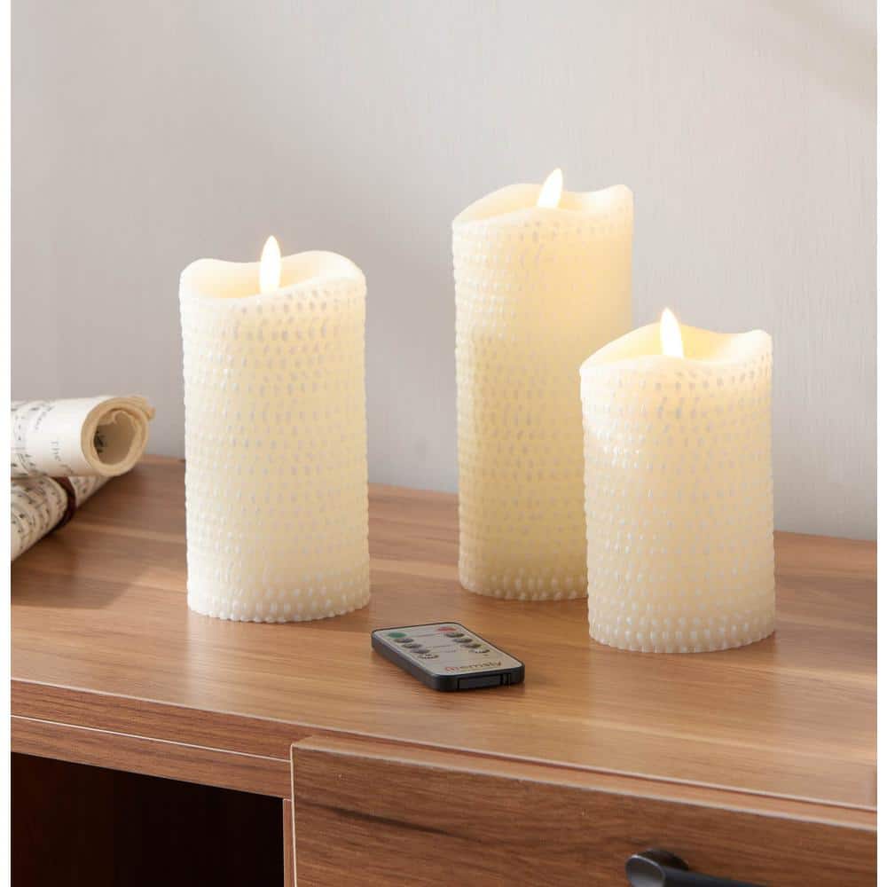 65mm (2-9/16in) Long Plain Hard Plastic European Candle Cover - Ivory