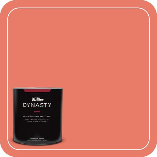 BEHR DYNASTY 1 qt. #P180-5 Watermelon Slice Matte Interior Stain-Blocking Paint and Primer