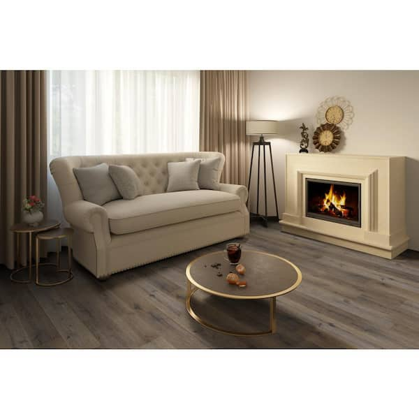 Benson Hickory 12 MIL x 7.1 in. W x 48 in. L Click Lock Waterproof Luxury Vinyl Plank Flooring (23.77 sqft/case)