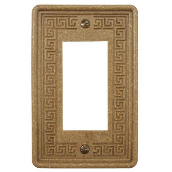 Merola Tile Brown 1-Gang Decorator/Rocker Wall Plate