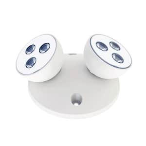 White Dual Remote Indoor Head for Evade Emergency Unit