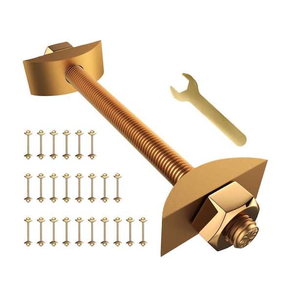 Countertop Connector Bolts, Adjustable Joint Fasteners for Countertop and Island Support Bracket (24-Pack)