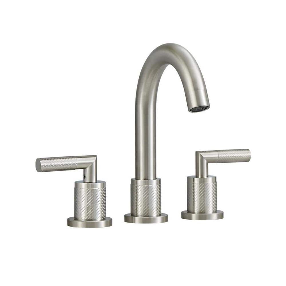 8 in. Widespread Double Handle Bathroom Faucet in Brushed Nickel High-Arc price history on PriceWatchPro