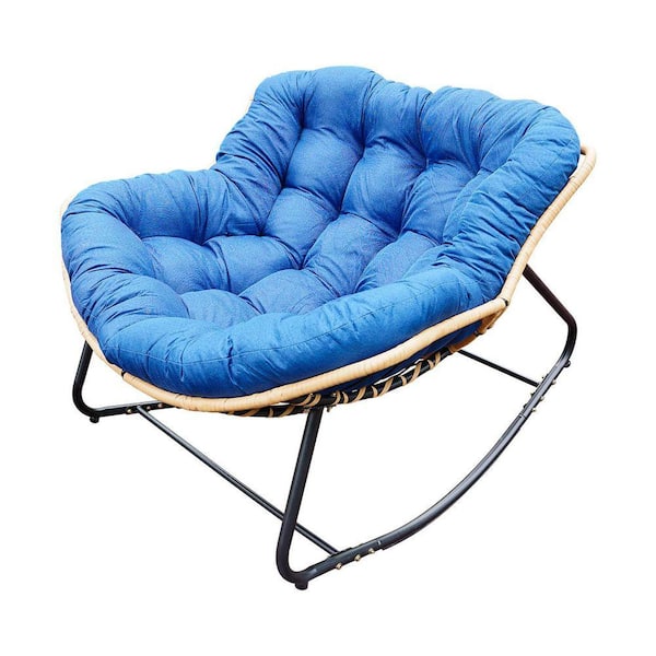 Modern RoyalRattan Wicker Larger Outdoor Rocking Chair Egg Lounge