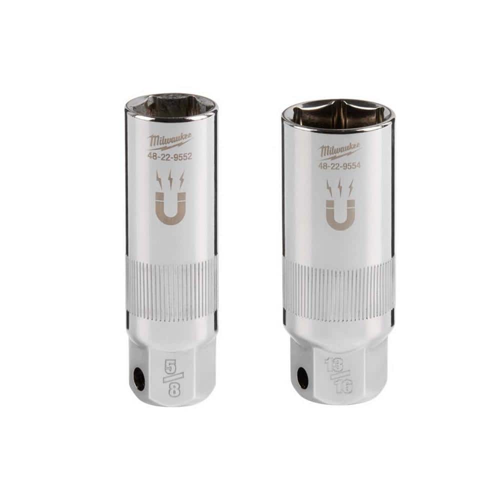 3/8 in. Drive 5/8 in. Magnetic Spark Plug Socket with 3/8 in. Drive 13/16 in. Magnetic Spark Plug Socket (2-Piece) price history on PriceWatchPro