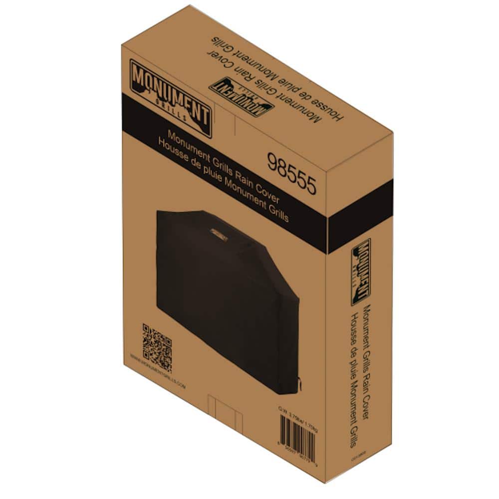 Monument 51-Inch Black Nylon PVC Gas Grill Cover