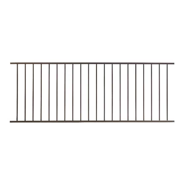 FORTRESS Fe26 40 in. H X 8 ft. W Bronze Steel Railing Panel Rail