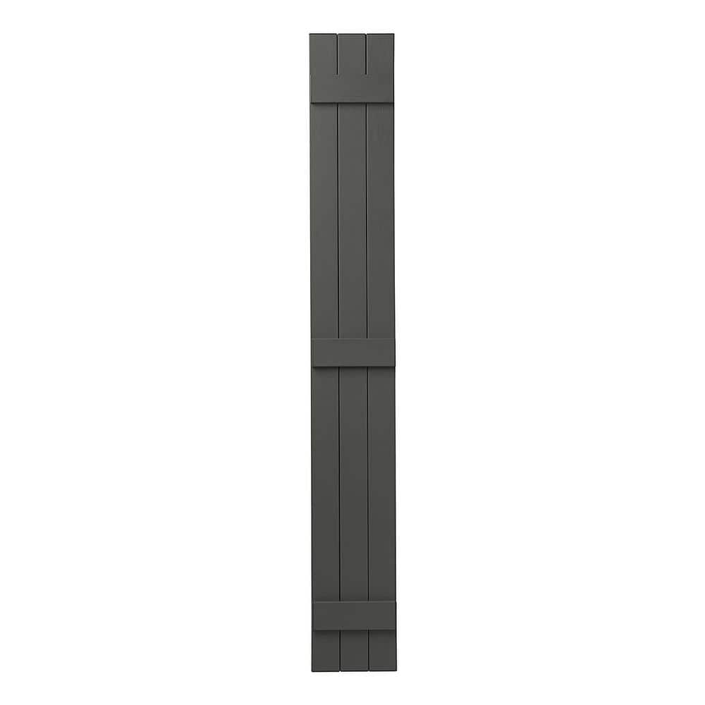 11 in. x 71 in. Polypropylene Plastic 3-Board Closed Board and Batten Shutters Pair in Spanish Moss price history on PriceWatchPro