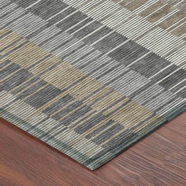 Chantille Machine Washable Indoor/Outdoor Abstract ACN2821 Gray 10 ft. x 14 ft. Area Rug