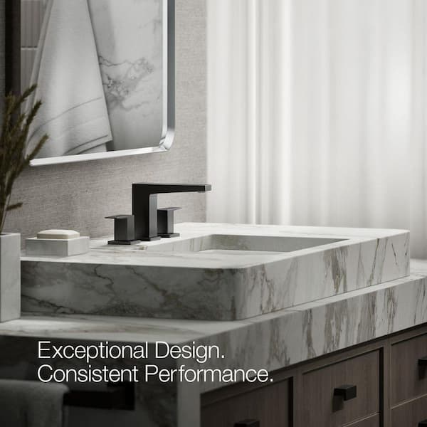 KOHLER Honesty 8 in. Widespread Double Handle Bathroom Faucet in