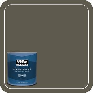 BEHR PREMIUM PLUS 8 oz. #780D-7 Wild Rice Flat Interior/Exterior Paint ...
