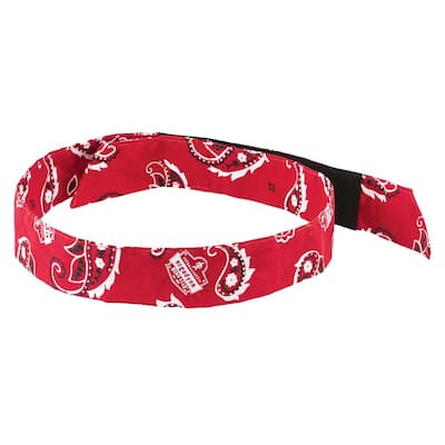 Chill-Its Red Western Evaporative Cooling Bandana - H and L