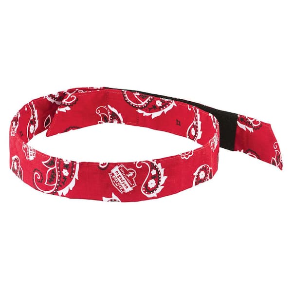 Ergodyne Chill-Its Red Western Evaporative Cooling Bandana - H and L