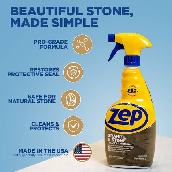 ZEP 32 oz. Granite and Stone Countertop Polish, Cleaner and Protectant (12-Pack) - image 4