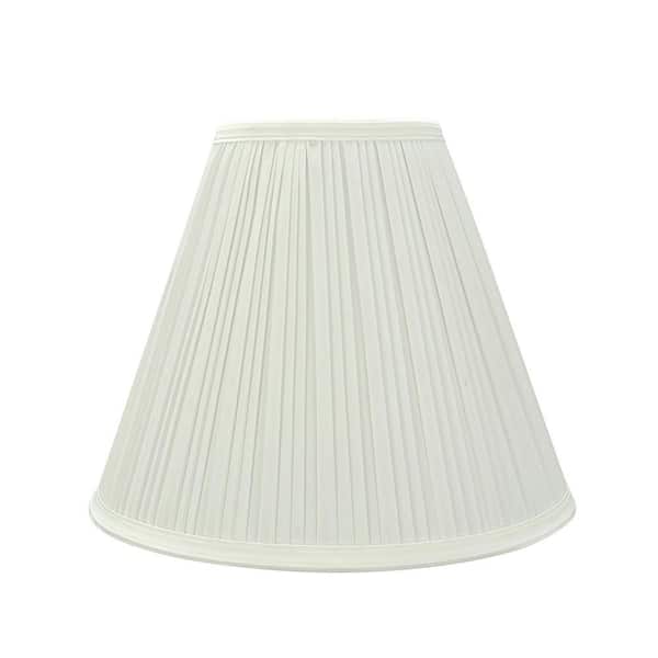 11.5 in. x 9.5 in. Off-White Pleated Empire Lamp Shade