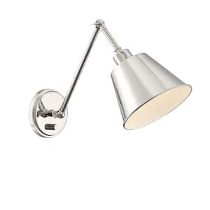 Mitchell 1-Light Polished Nickel Sconce