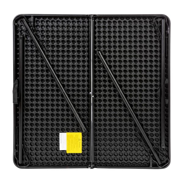 Carnegy Avenue Gray Dunham 2.83 ft. Square Plastic Folding