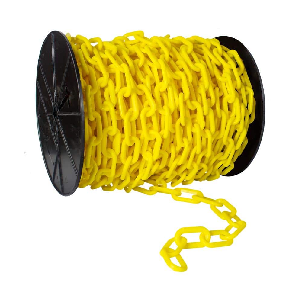 "2"" x 100' Heavy Duty Yellow Plastic Chain - Reel" price history on PriceWatchPro