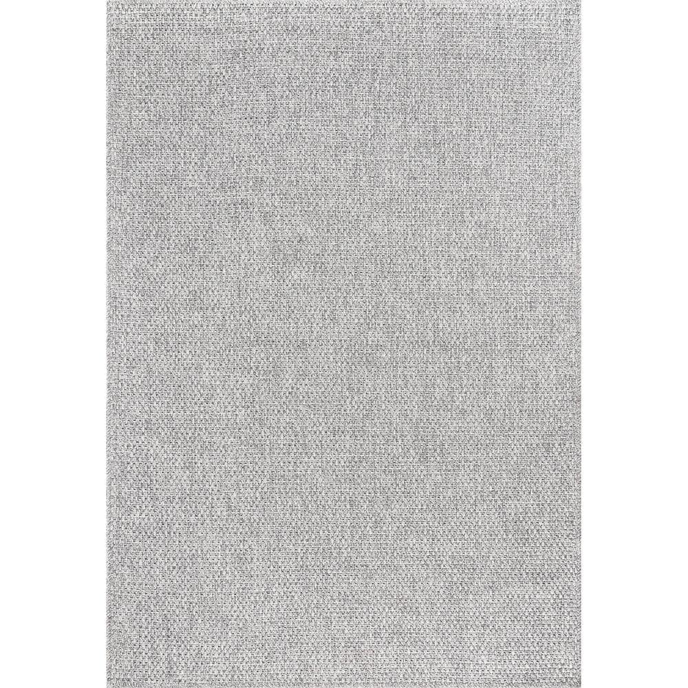 Jutem Grey 2 ft. x 3 ft. Solid Indoor Area Rug