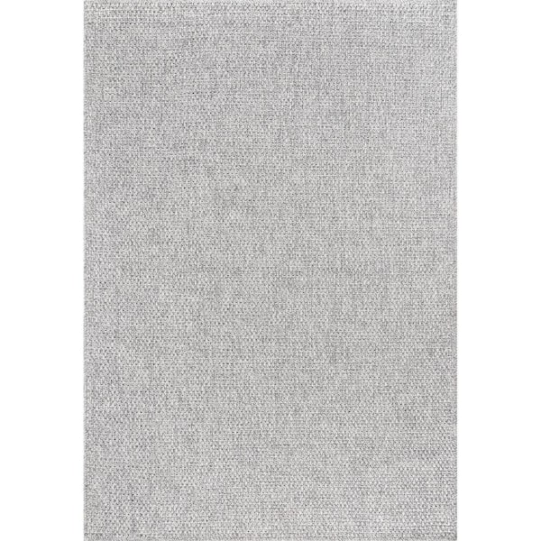 Jutem Grey 2 ft. x 3 ft. Solid Indoor Area Rug