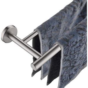 Double Towel Bar, 24 In. 304 Stainless Steel Thicken 0.8 mm Bath Towel Rack for Bathroom