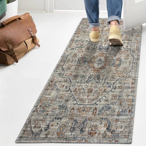 Simpli Home Lester 8 x 10 Area Rug in Natural,Silver