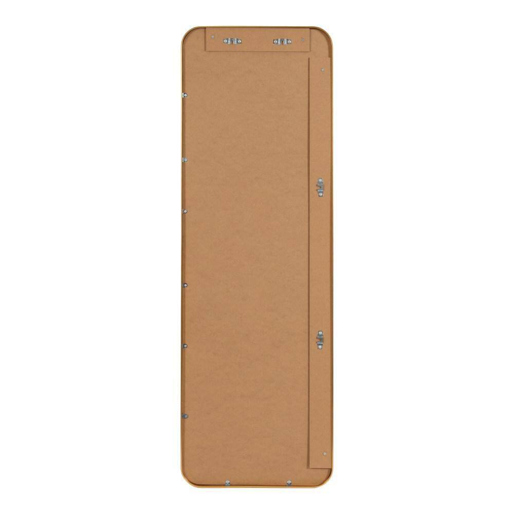 Zayda 48" Gold Aluminum Rectangular Wall Mirror