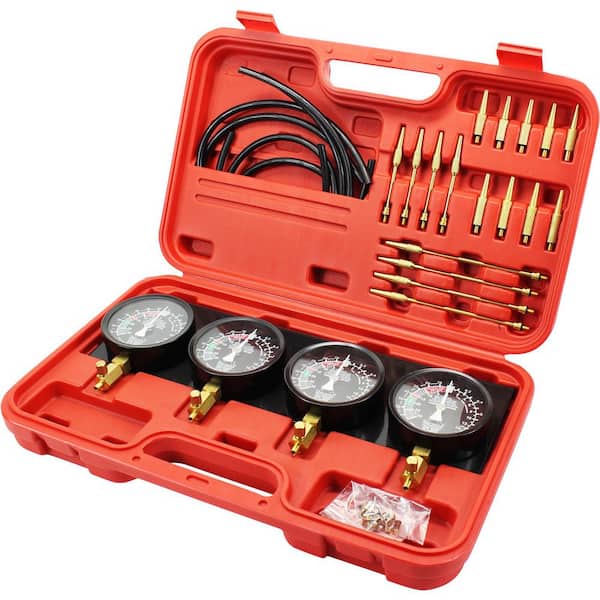 Bestauto Fuel Vacuum Carburetor Synchronize Tool Kit Fuel Vacuum Carburetor Synchronizer Carb Sync Gauge Set