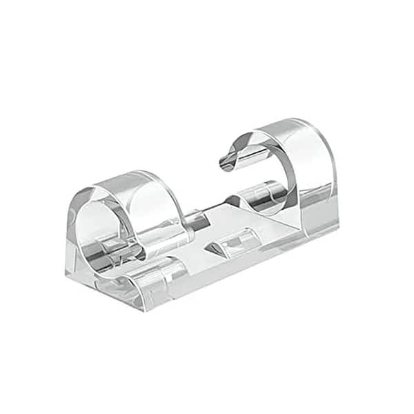 Adhesive Cable Clips Finisher Wire Clamp Cord Organizer Max 1/4 Wire Hider 80pcs with 90 Strips for Cable Management