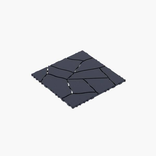 WRIGHTMASTER 1ft. x 1ft. Quick Deck Polypropylene Interlocking Deck Tile in Brown-3 (44 sq. ft. per Box)