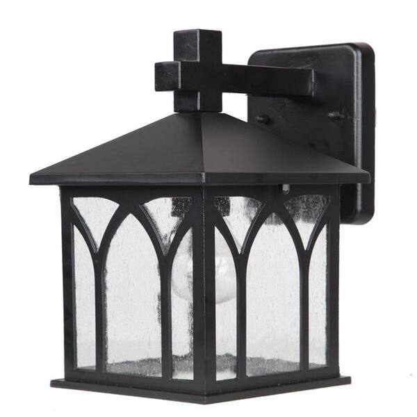 Acclaim Lighting Builder's Choice Collection 1-Light Matte Black Outdoor Wall Lantern Sconce Light