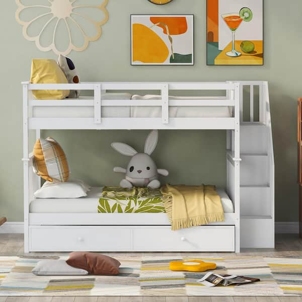 Home depot bunk beds with outlet trundle