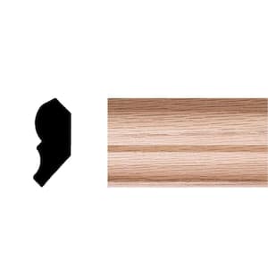 HOUSE OF FARA 3/4 in. x 4 in. x 7 ft. Oak Wood Ribbed Fluted Casing Moulding  9738 - The Home Depot