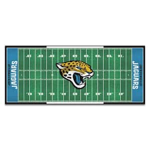 Jacksonville Jaguars 3 ft. x 6 ft. Football Field Runner Rug