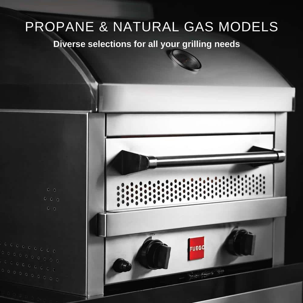 Stainless Steel 16-Inch Outdoor Gas Pizza Oven