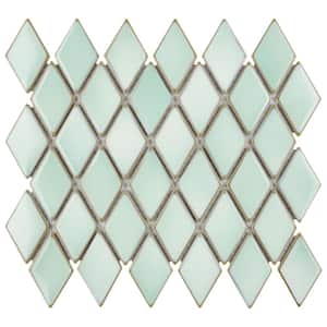 Hudson Kite Pistachio 10-1/4 in. x 11-3/4 in. Porcelain Mosaic Tile (8.6 sq. ft./Case)