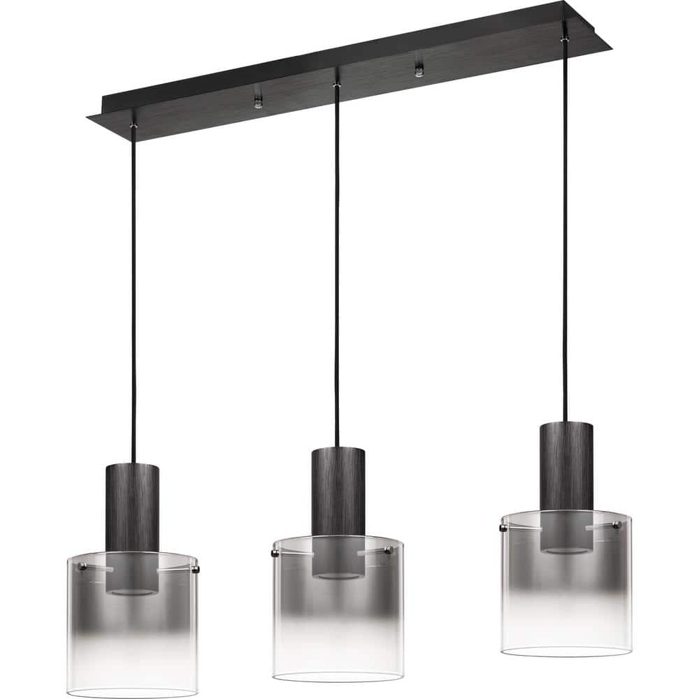 Kilmer 39.5'' Earth Black Linear LED Candle Chandelier